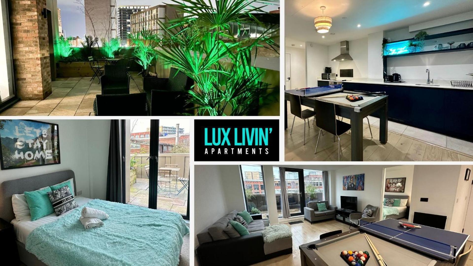 Lux Livin' Apartments - Luxury 2 Bed Apartment With Sky Garden Manchester Exterior photo